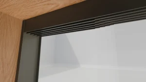Bovenrail in het U-profiel