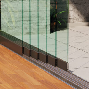 6-rail glazen schuifwand