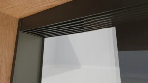 Bovenrail in het U-profiel