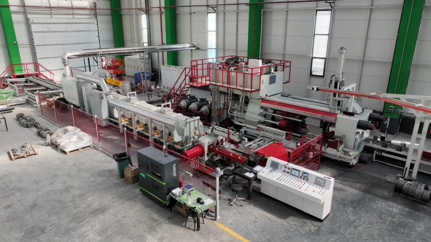 Aluminium profielen in productie